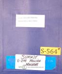 Summit-Summit 324 Numeric Control System, Operations and Programming Manual-324-01